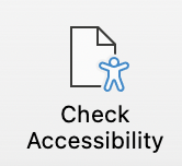 Accessibility checker from Microsoft ribbon
